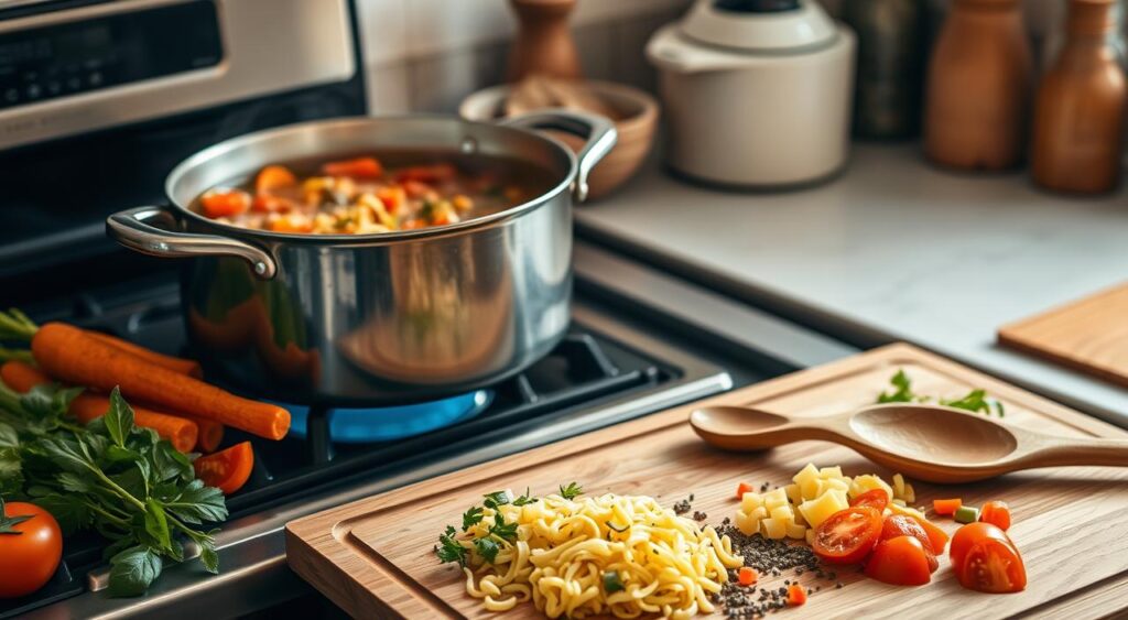 Ditalini Soup Cooking Process Ditalini Soup Cooking Process