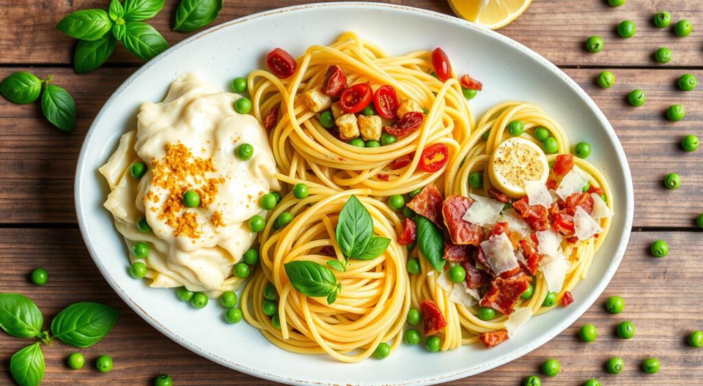 Pasta with Peas Variations Pasta with Peas Variations