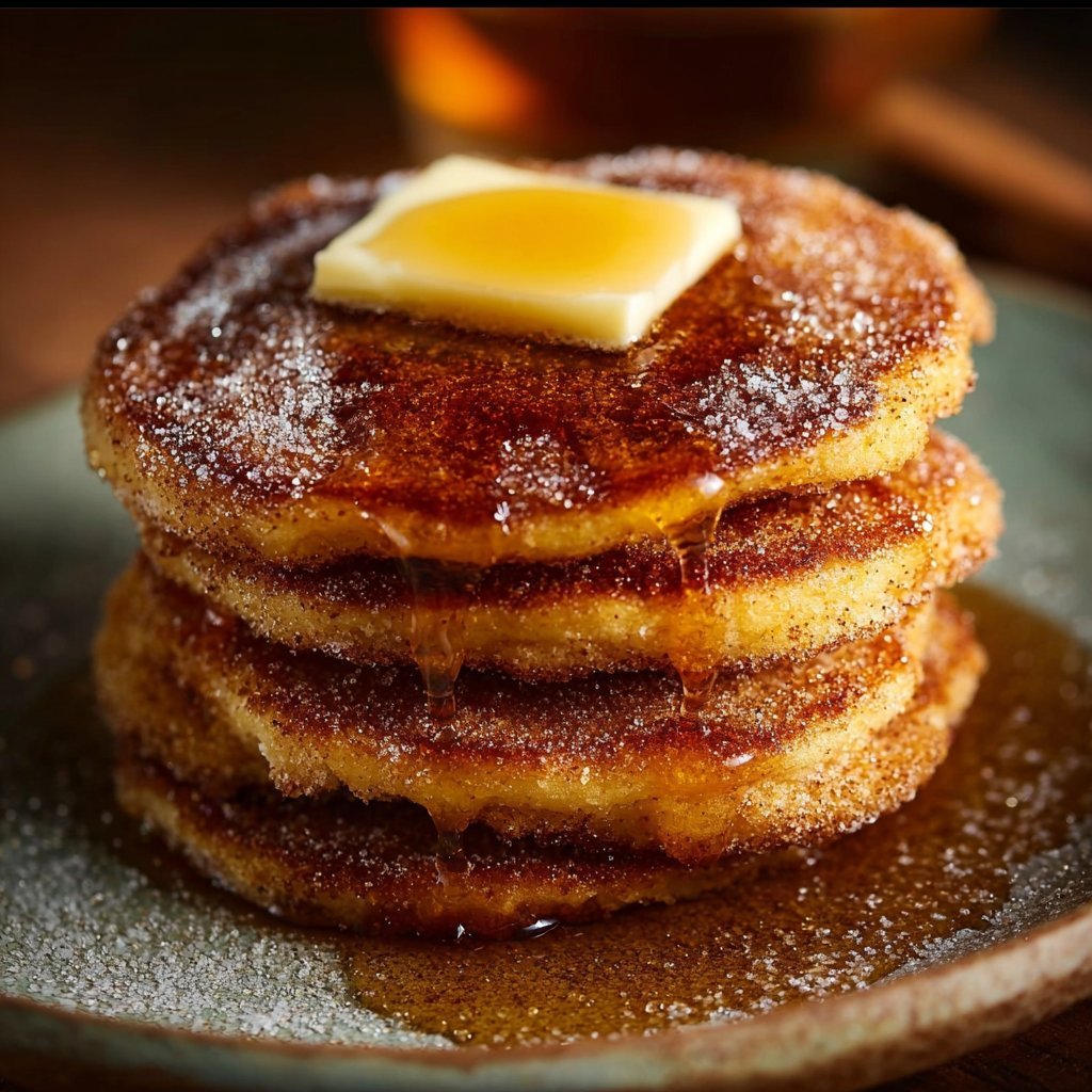 Spanish Churro-Inspired Pancakes