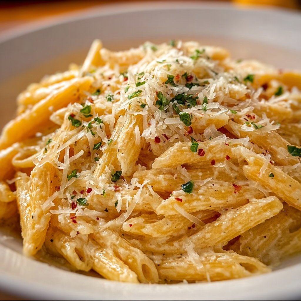 One Pot Creamy Garlic Pasta