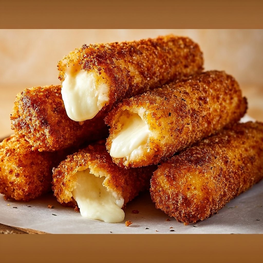 Crispy Nashville Hot Mozzarella Sticks with a Spicy Kick