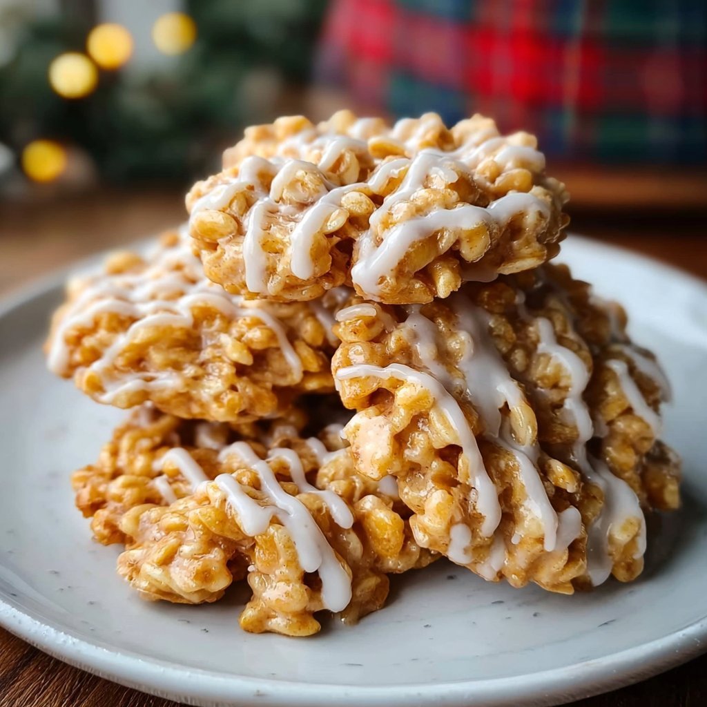4-Ingredient No-Bake Christmas Crunch Cookies