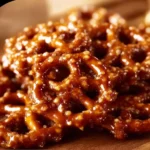 Delicious Church Lady Butter Toffee Pretzels in a bowl