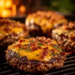 Delicious Crack Burgers ready to be served at a summer BBQ
