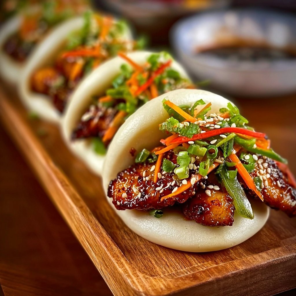 Korean Chicken Bao Buns: Crispy Comfort in Every Bite