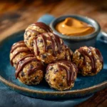 Chocolate peanut butter energy bites recipe for healthy snacking