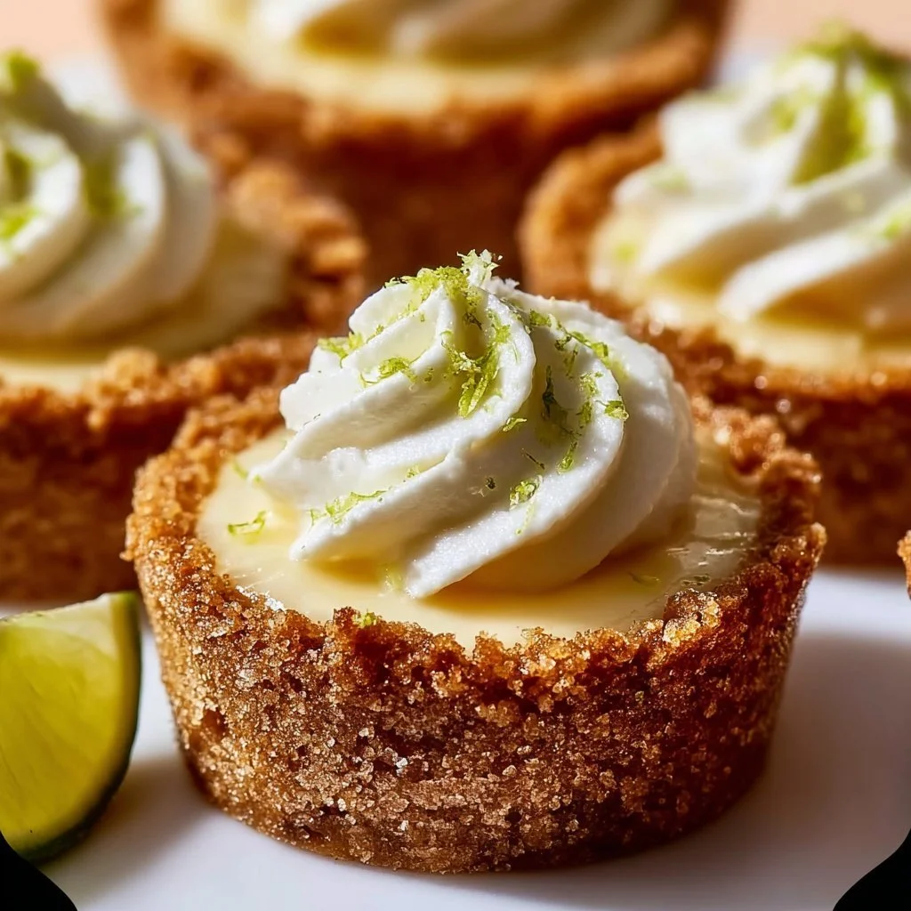 Heavenly no-bake mini key lime pies with a buttery crust and zesty filling