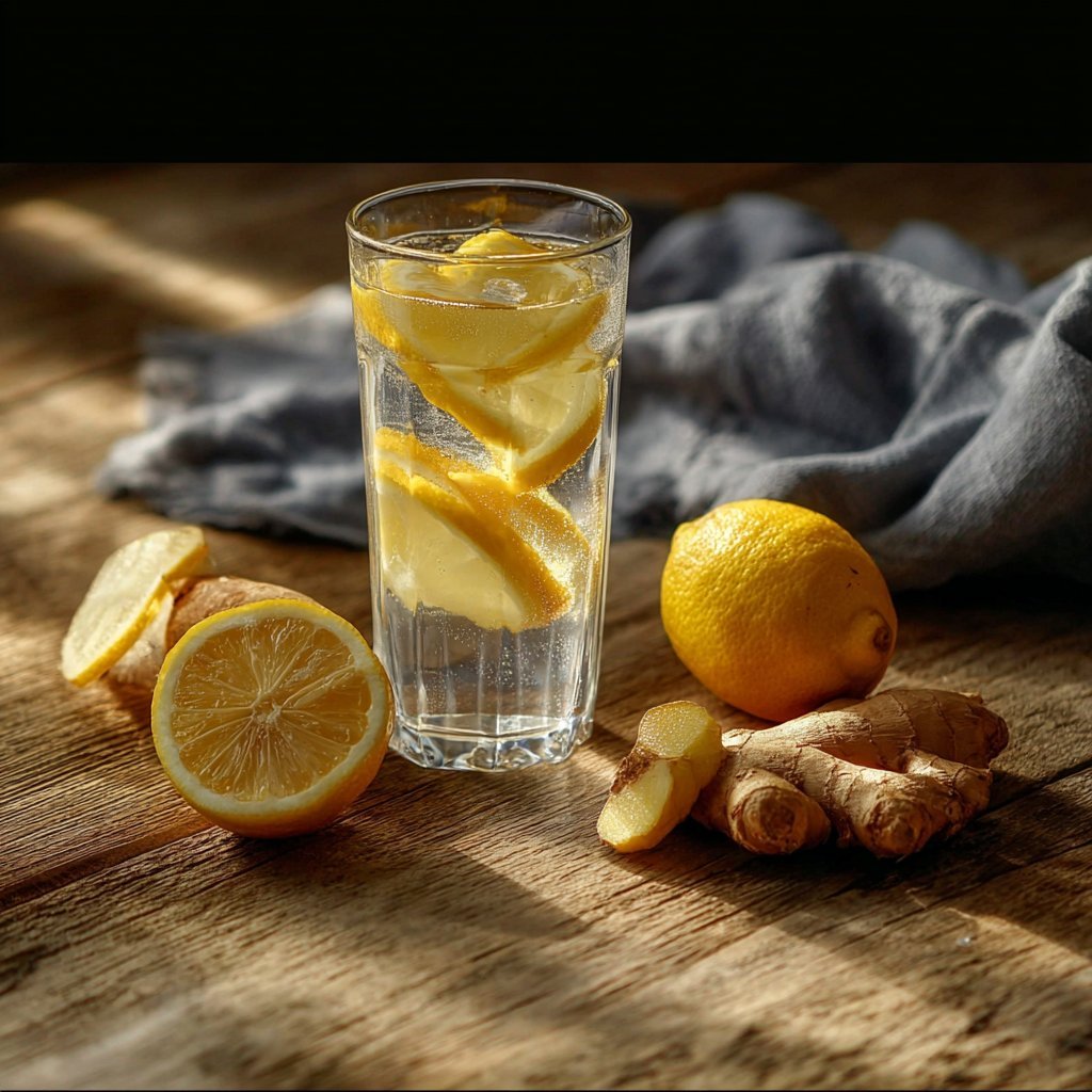 LEMON GINGER WATER FOR WEIGHT LOSS