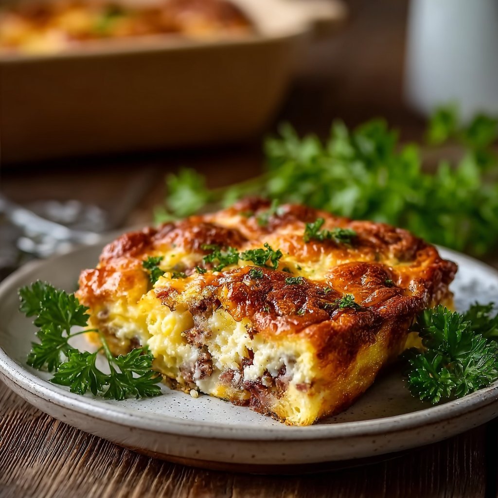 Savory Overnight Breakfast Casserole for Easy Mornings