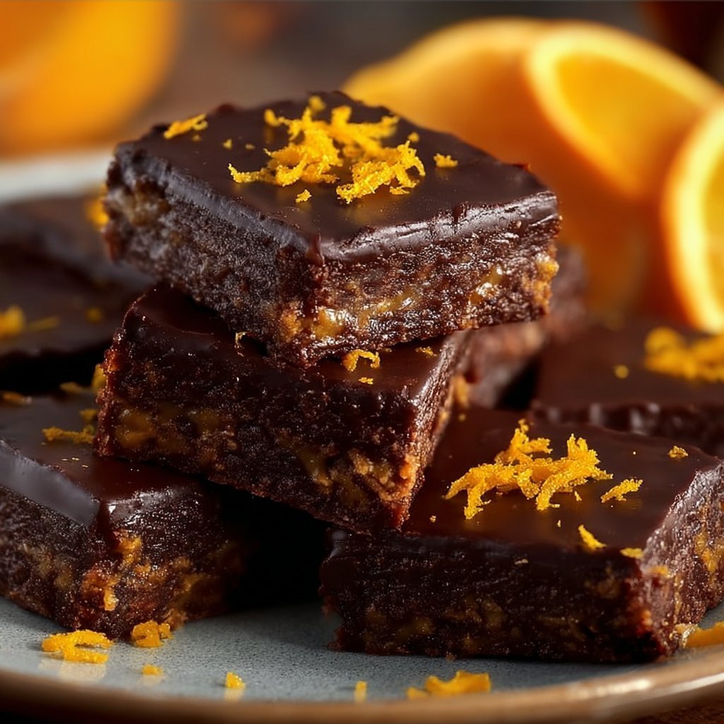 New Year Chocolate Orange Celebration Squares