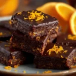 Delicious New Year Chocolate Orange Celebration Squares ready to enjoy