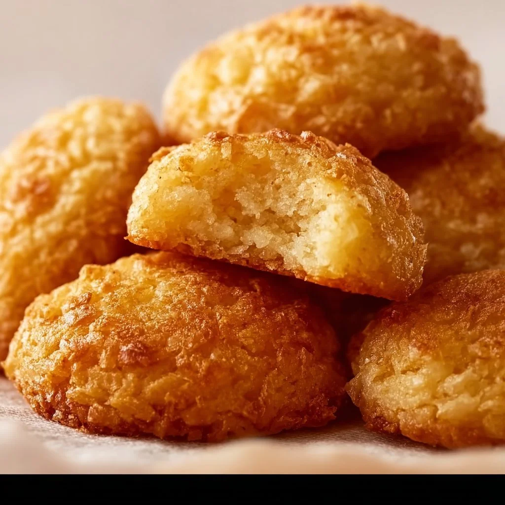 Plate of delicious homemade pineapple cookies fresh from the oven