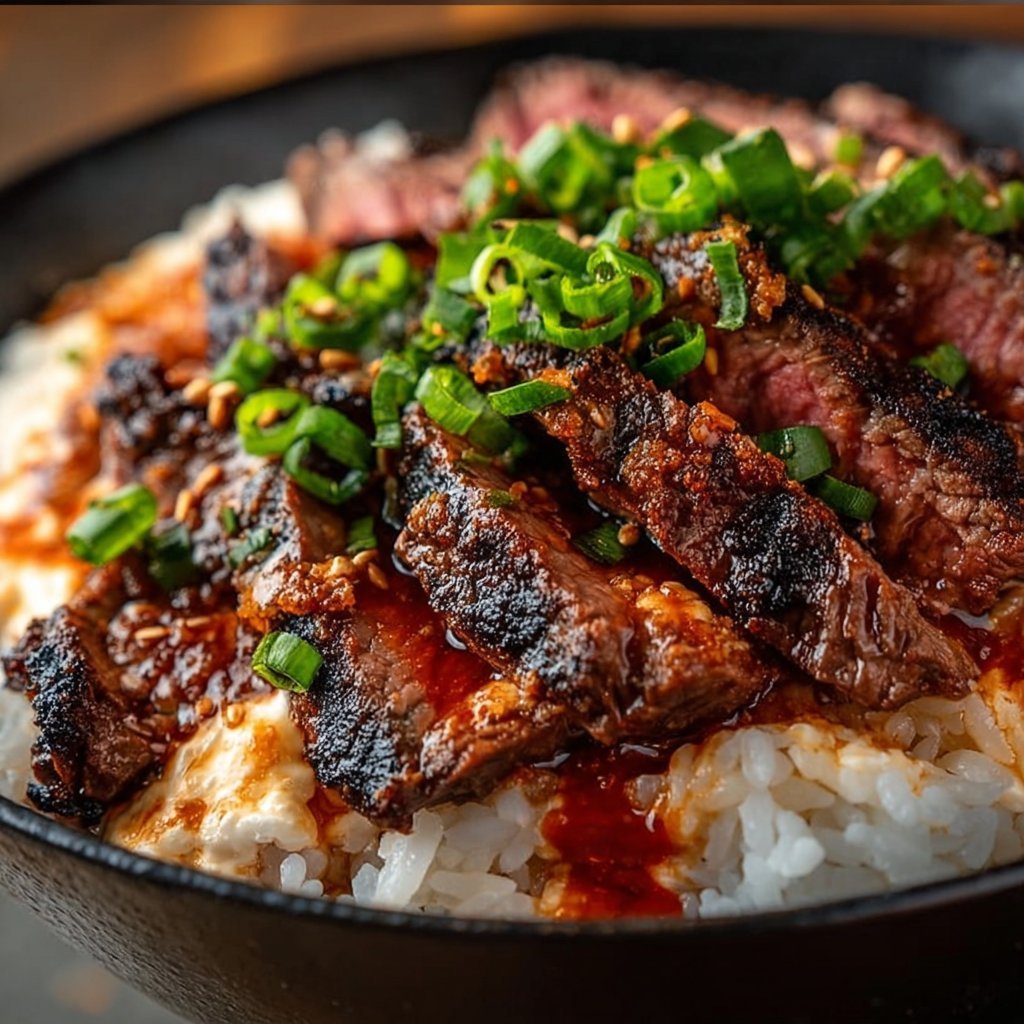 Easy and Flavorful Korean BBQ Steak Rice Bowls