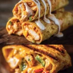 Delicious Ranch Chicken Casserole served in a dish, garnished with herbs.