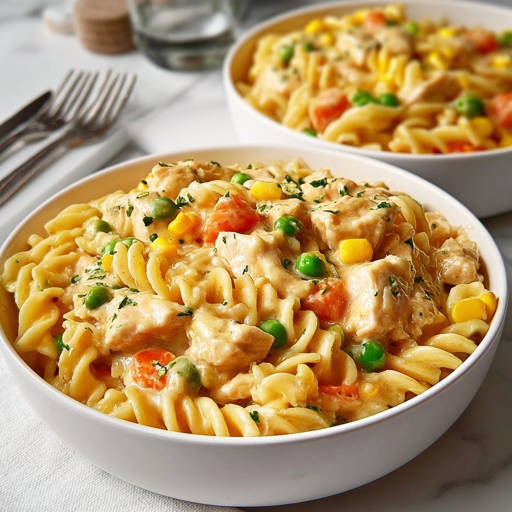 Classic Chicken Pot Pie Pasta