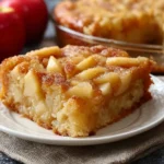 Delicious 3 Ingredient Apple Cake ready to be served.