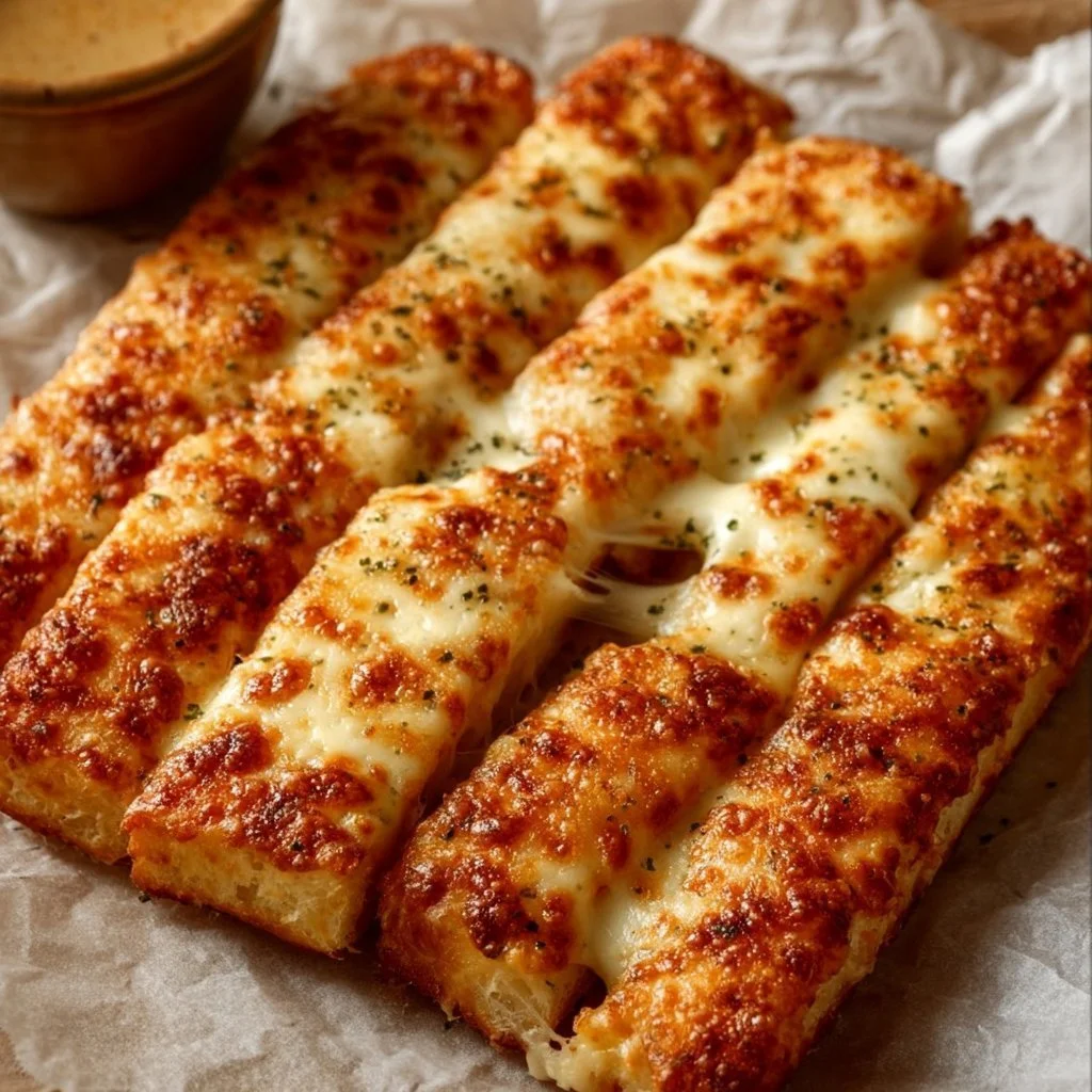 Homemade Cheesy Breadsticks
