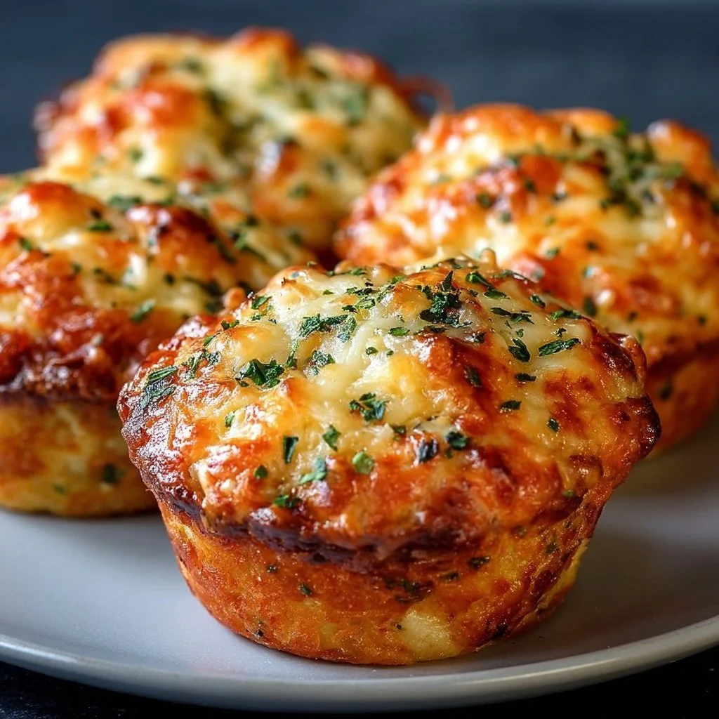 Homemade pizza muffins fresh out of the oven, perfect for lunchboxes.