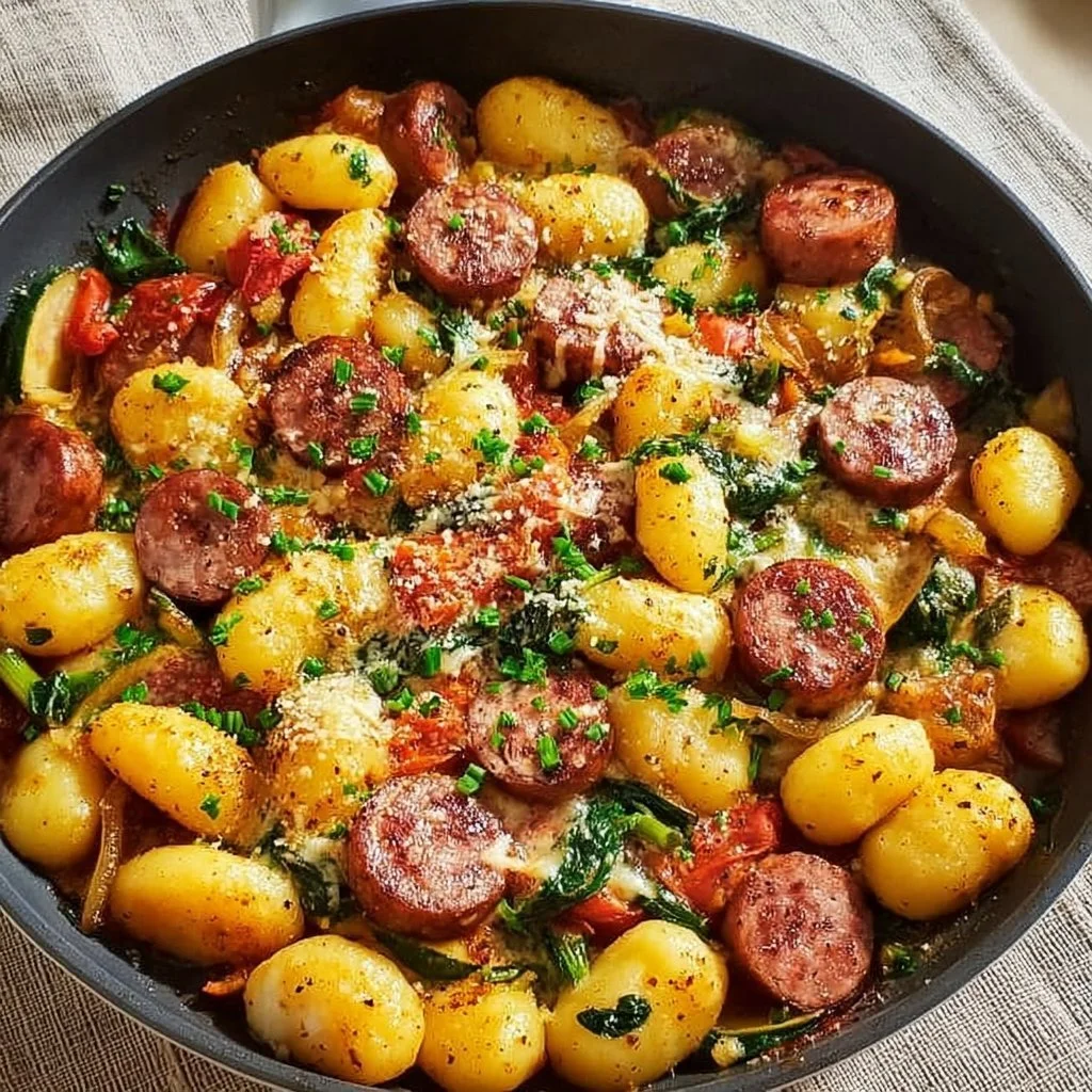 Mouthwatering Kielbasa Gnocchi Skillet