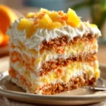 Delicious Pineapple Carrot Cream Cake with vibrant frosting and fresh fruit