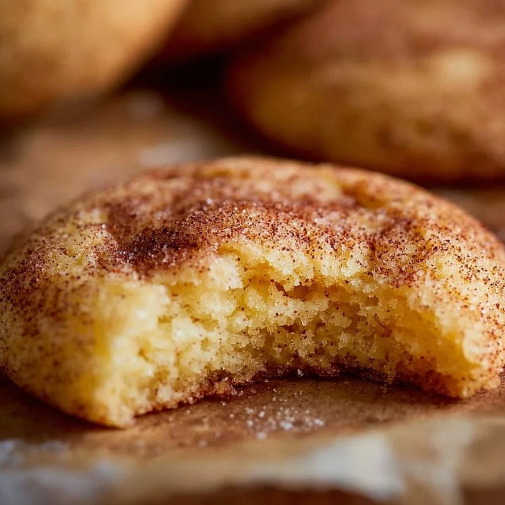 Delicious homemade snickerdoodle cookies with cinnamon sugar topping