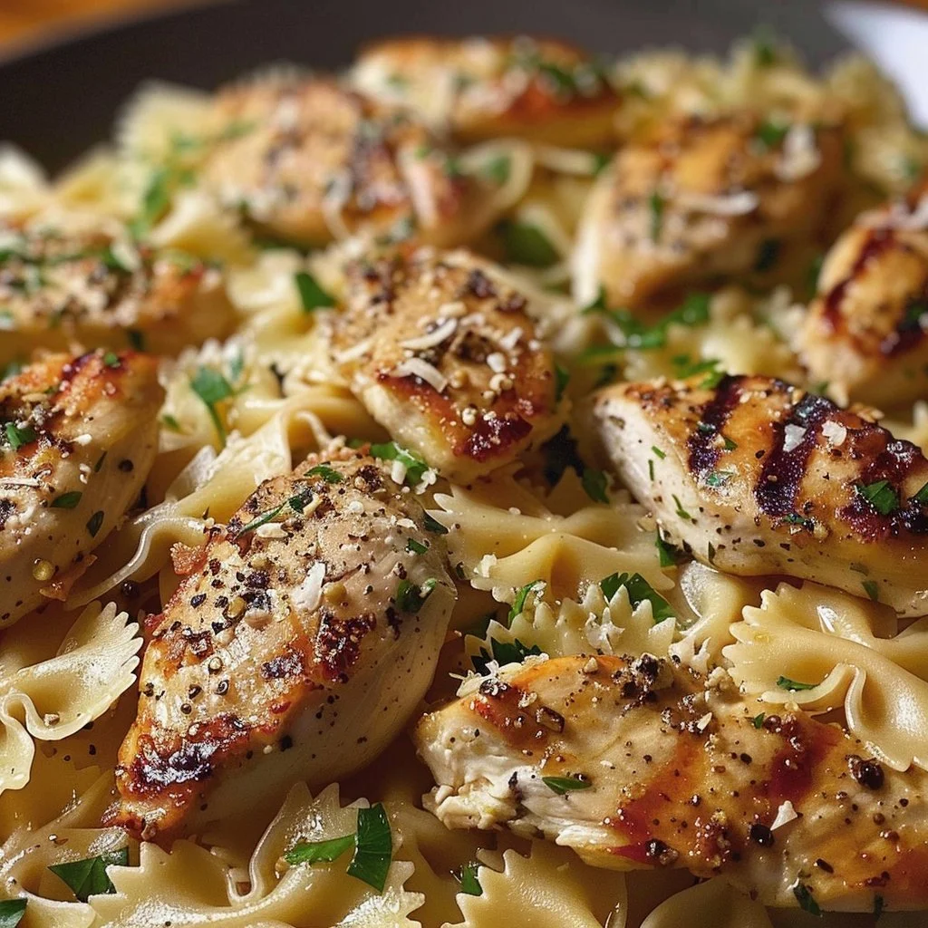 Bowtie Lemon Garlic Chicken Pasta