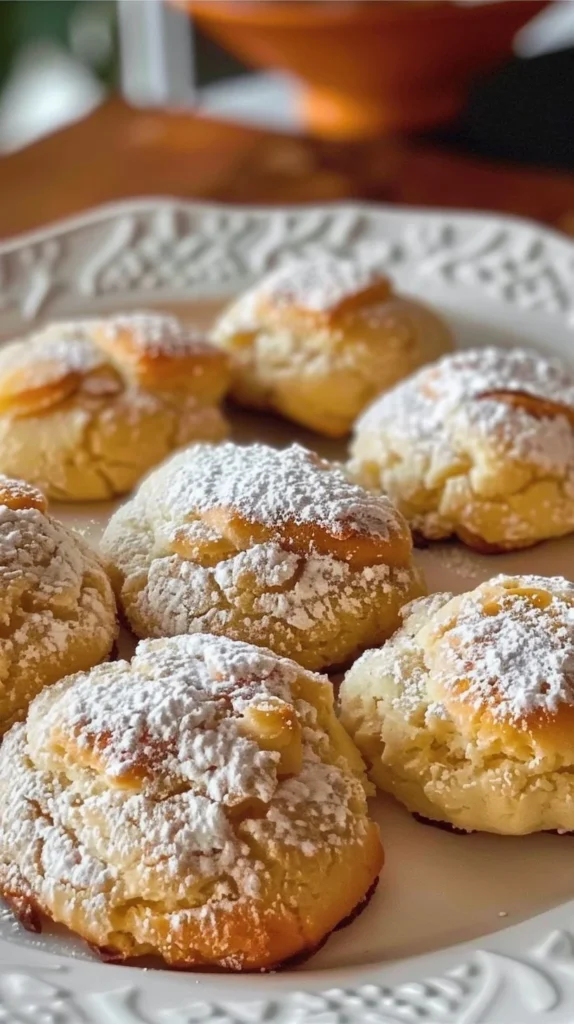 Delicious Sicilian Ricotta Almond Cookies inspired by Grandma's recipe