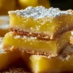 Delicious homemade lemon bars with a zesty lemon topping and buttery crust.