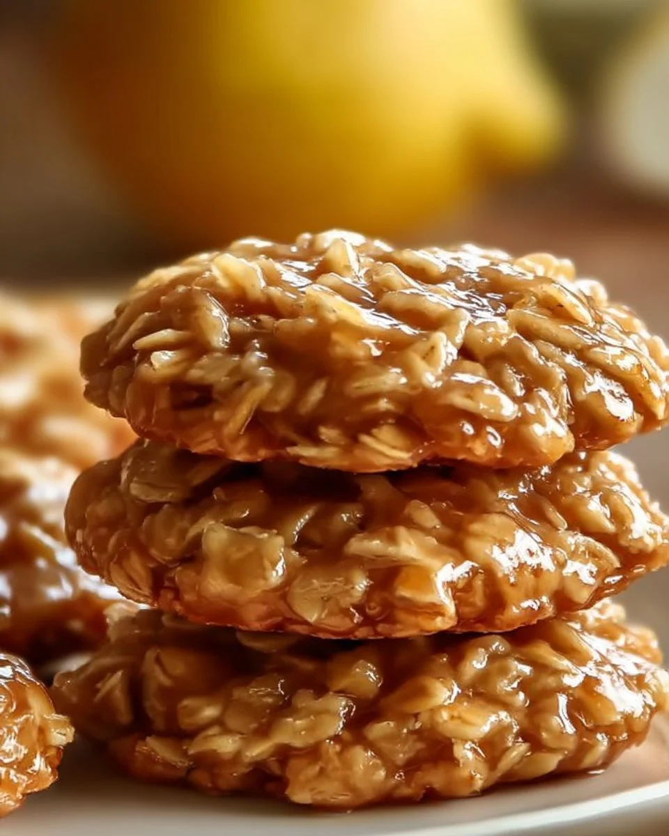 No-Bake Lemon Oat Cookies