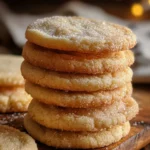 Plate of soft buttermilk sugar cookies topped with sugar.