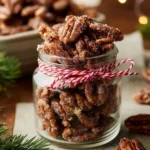 Delicious cinnamon sugar pecans in a bowl, perfect for snacking