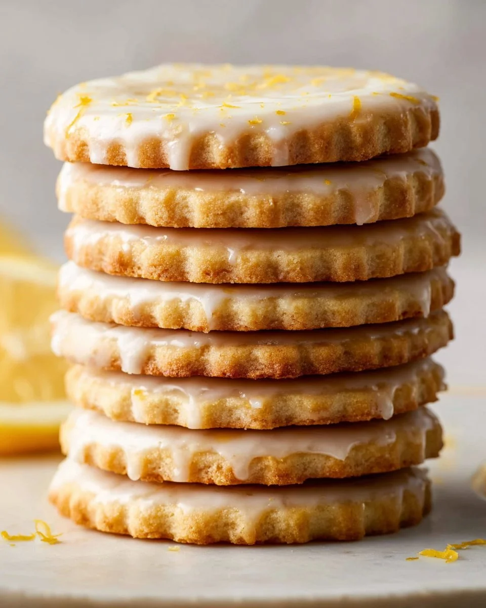 Freshly baked lemon cookies with a soft texture and vibrant lemon flavor
